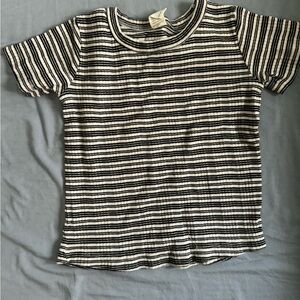 Kate Quinn Oatmeal Stripe Tee